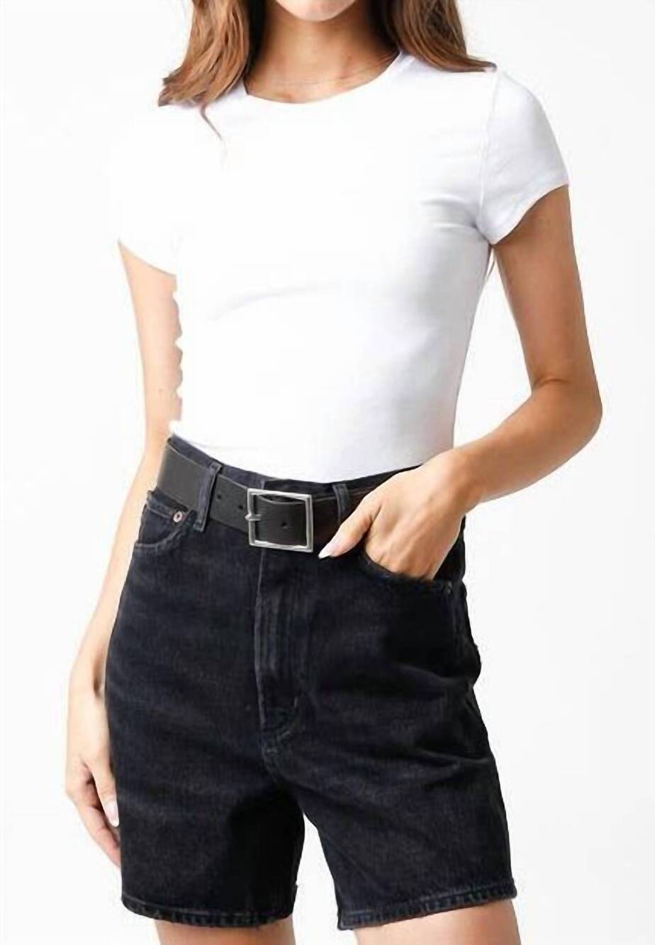 NEW OLIVACEOUS serena ribbed cap sleeve top in white